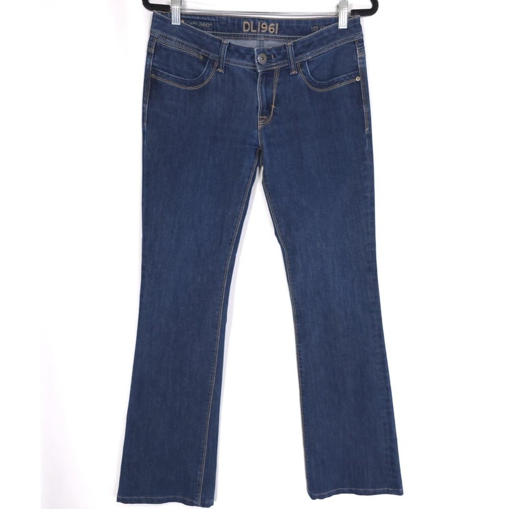 DL1961 Milano 360 Bootcut Flare Jeans Premium Denim USA MADE 29 Pockets Mid Rise